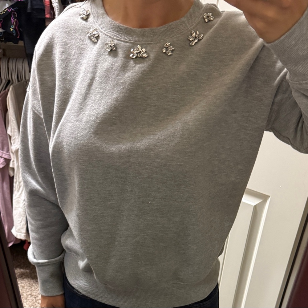 Maurices Light Gray Sweatshirt